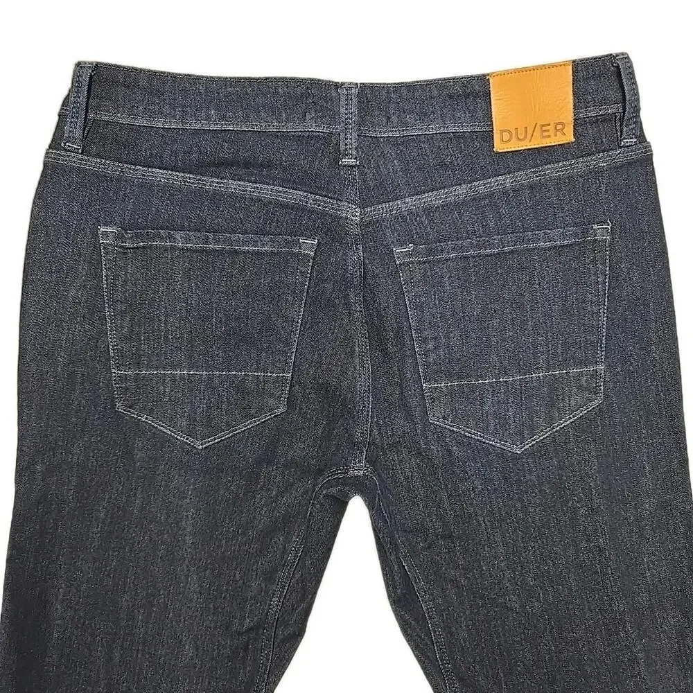 DUER Jeans Mens 33x32 L2X Slim Fit Dark Indigo Performance Denim Antibacterial